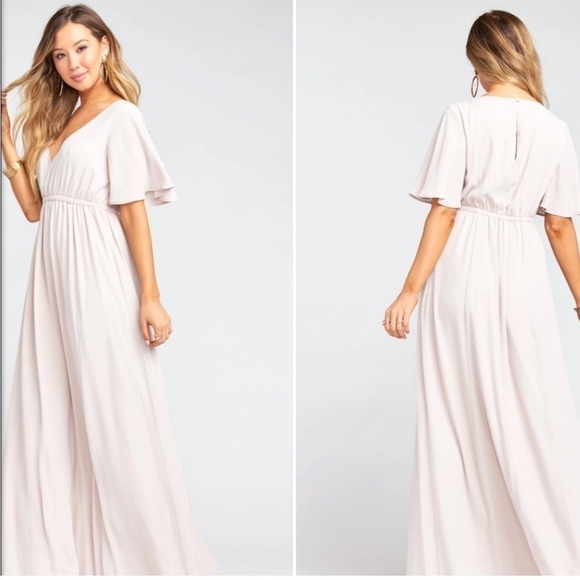 Show Me Your MuMu Dresses & Skirts - ANTIQUE ROSE CHIFFON SHOW ME YOUR MUMU EMILY EMPIRE MAXI DRESS SIZE 1X